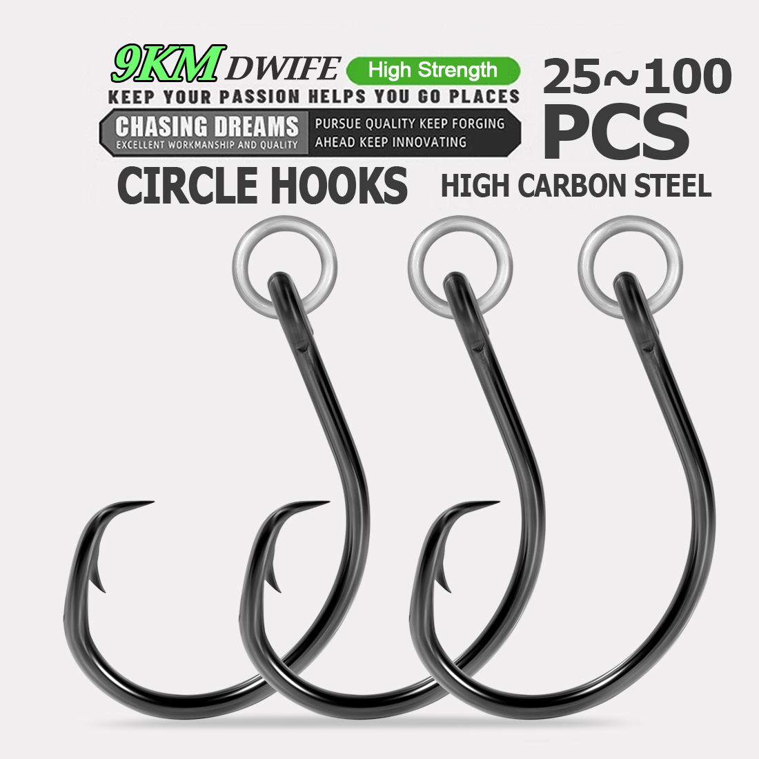Fishing Hook Circle - 9KM วงกลมตะขอตกปลา Ringed Eye น้ําเค็ม Catfish