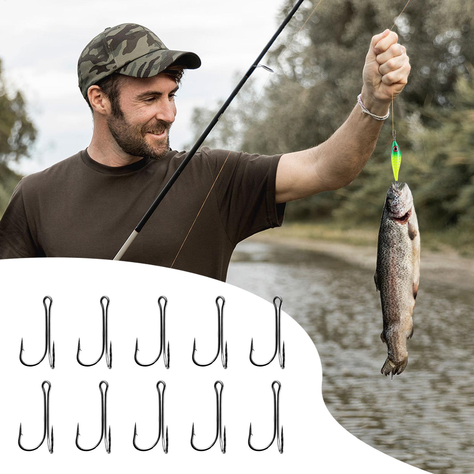 เบ็ดตกปลาแบบมีเงี่ยง 10 ชิ้น เ - Fishing Hook Treble บทวิจารณ์และราคา
