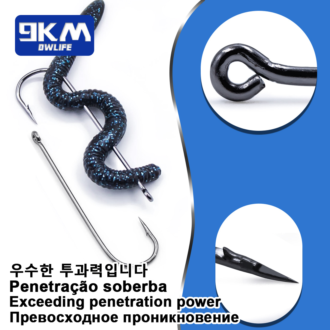 เบ็ดตกปลาแบบก้านยาว 9KM Aberde - Fishing Hook Offset บทวิจารณ์และราคา