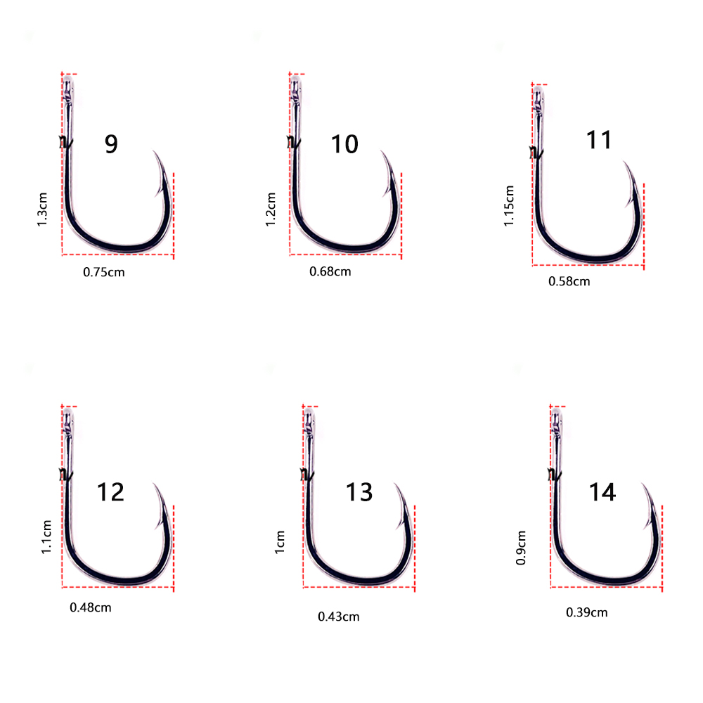 ตะขอตกปลาทะเลเหล็กกล้าคาร์บอนส - Fishing Hook Assortment บทวิจารณ์และราคา
